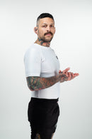 Rash Guard - Nippon Sport - 'Classic' - Lyhythihainen - Valkoinen