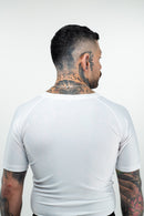 Rash Guard - Nippon Sport - 'Classic' - Lyhythihainen - Valkoinen