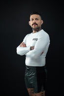 Rash Guard - Nippon Sport - 'Classic' - Pitkähihainen - Valkoinen
