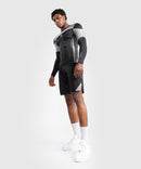 Rash Guard - Venum - Tempest - Pitkähihainen - Musta/Harmaa