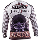 Rashguard - Tatami - 'Chess Gorilla' - White-Black