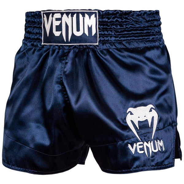 Muay Thai-Shortsit - Venum - 'Classic' - Navy/Valkoinen