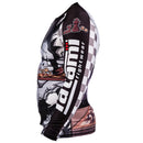 Rashguard - Tatami - 'Chess Gorilla' - White-Black