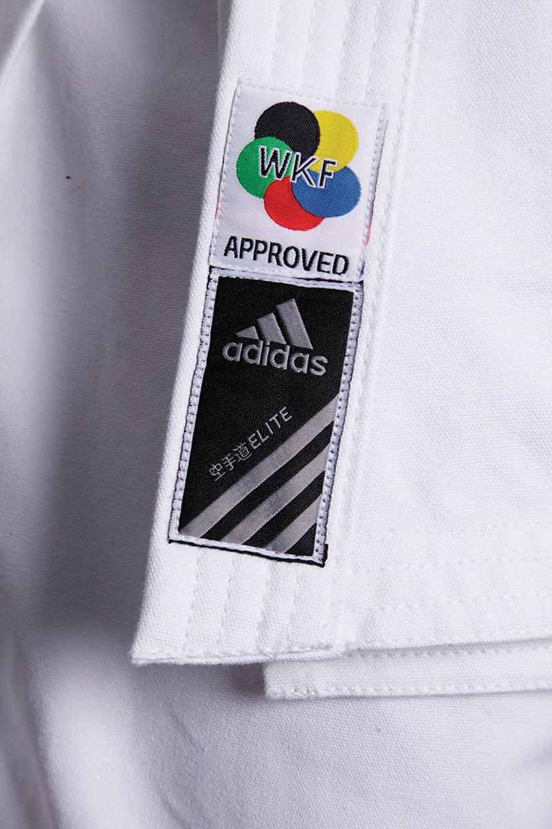 Karatepuku - Adidas - K380J Elite - WKF Hyväksytty - Valkoinen