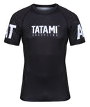 Rashguard - Tatami Fightwear - 'Raven' - Lyhyt hihainen - Musta