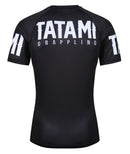 Rashguard - Tatami Fightwear - 'Raven' - Lyhyt hihainen - Musta