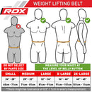 Weightlifting Belt - RDX - Leather 4 Inch - Black