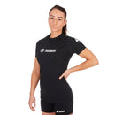 Rash Guard - Ladies - Tatami Fightwear - 'Impact' - Lyhyt hihainen - Musta