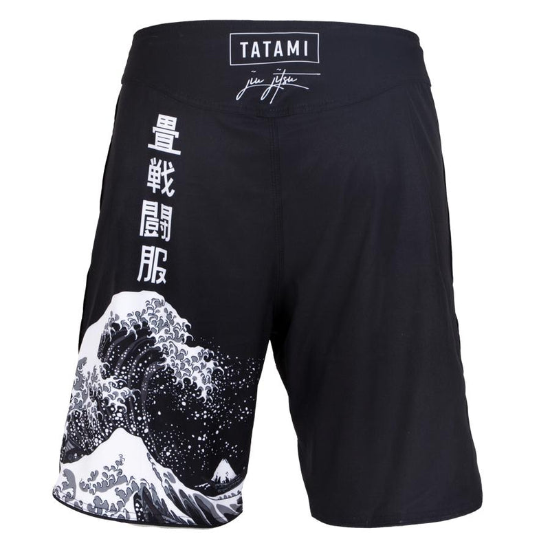 MMA-Shortsit - Tatami Fightwear - 'Kanagawa' - Musta