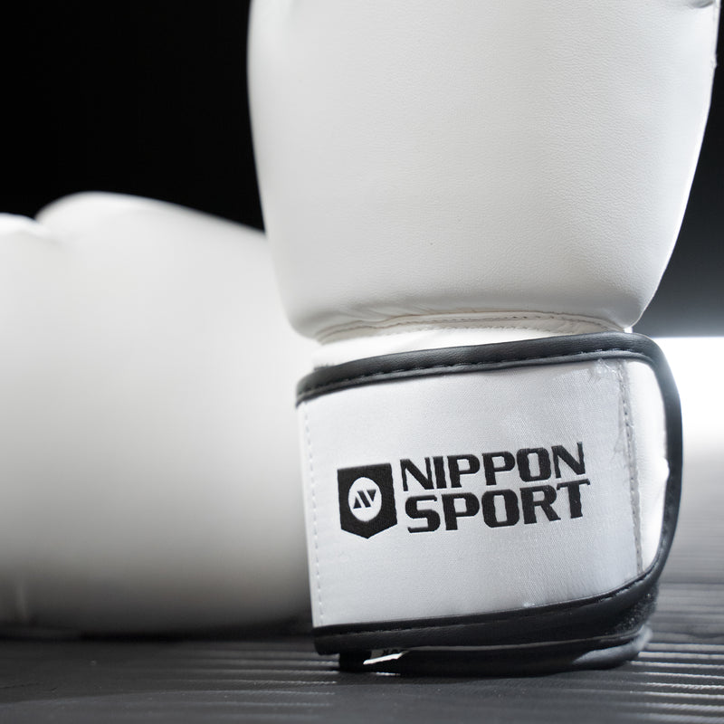 Nyrkkeilyhanskat - Nippon Sport - Pro - Valkoinen