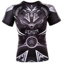 Rashguard - Venum - Gladiator 3.0 - Kortærmet - Sort/Hvid