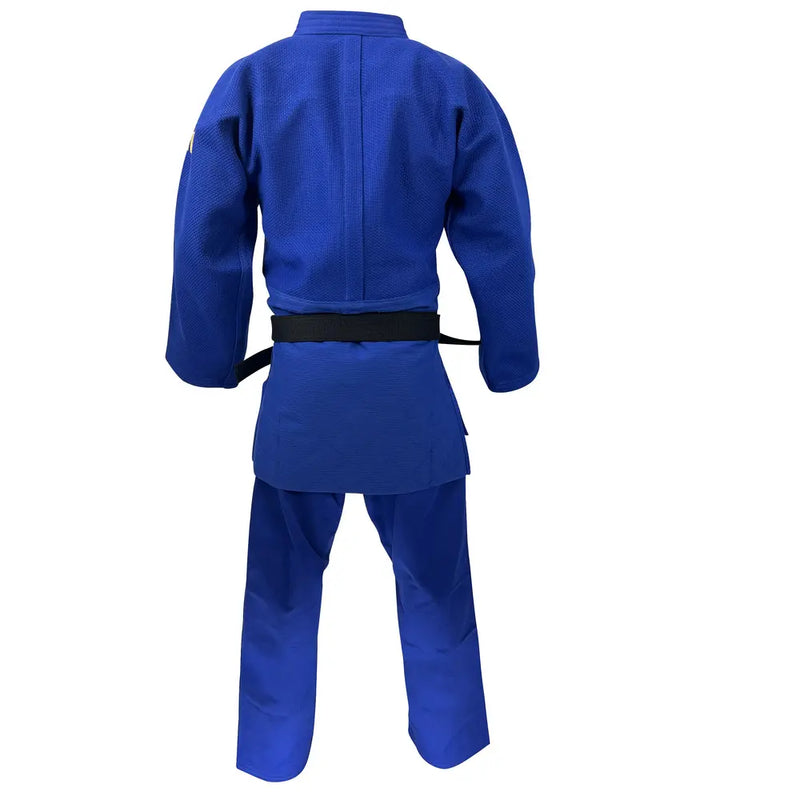 Judopuku - Adidas - Champion III Green Label - Sininen, Slimfit
