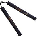 Harjoitusase - Nunchaku - Vaahtomuovi, naru - Musta/Kulta