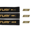 Vastuskuminauhasetti - Tunturi - Textile, 3 kappaletta