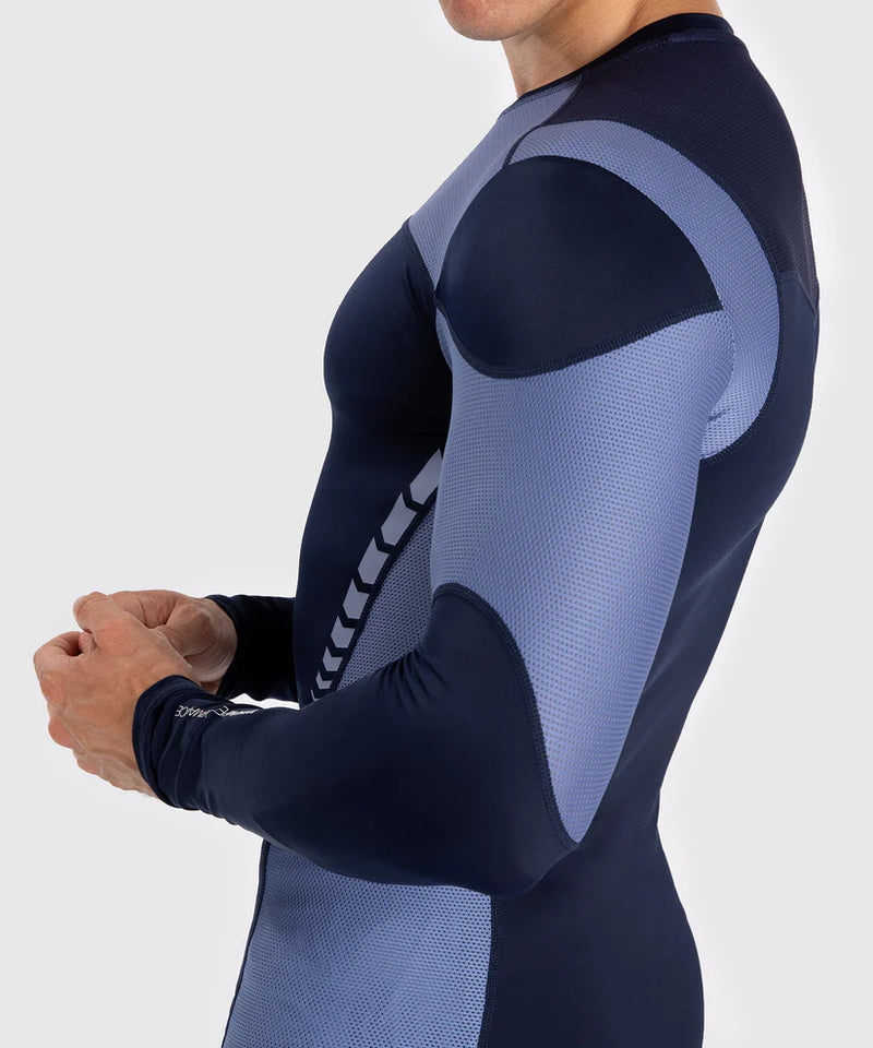 Rash Guard - Venum - 'Tempest' - Pitkähihainen - Navy/Sininen