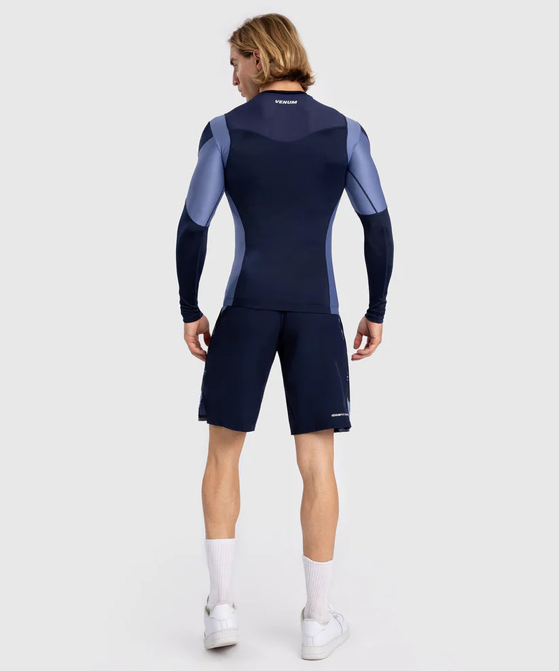 Rash Guard - Venum - 'Tempest' - Pitkähihainen - Navy/Sininen