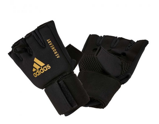 Sisähanskat - Adidas - Quick Wrap Glove - Musta/Kulta