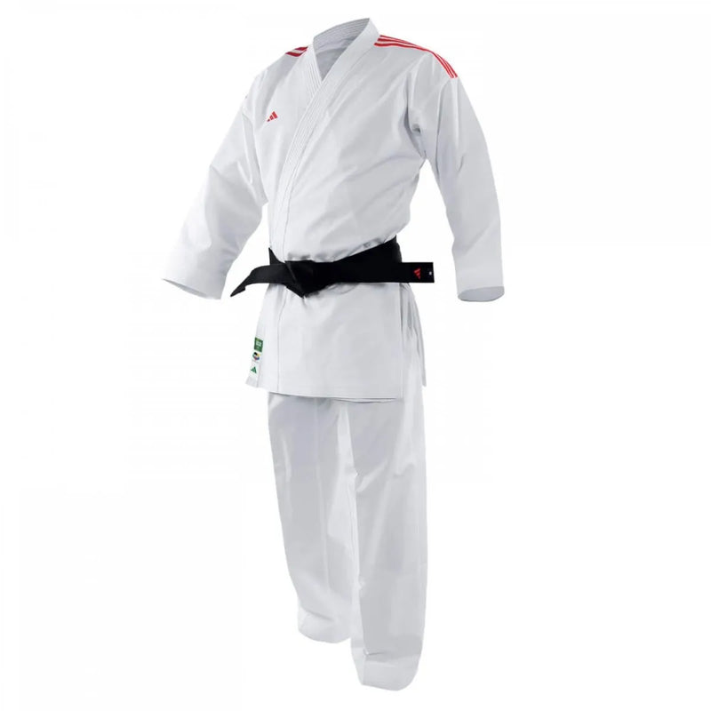 Karatepuku - Gi - Adidas Karate - 'Adilight DNA' - Valkoinen/Punainen