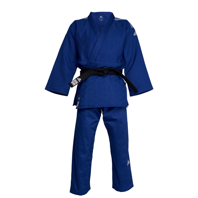 Judopuku - Adidas - Champion III - Sininen, SlimFit
