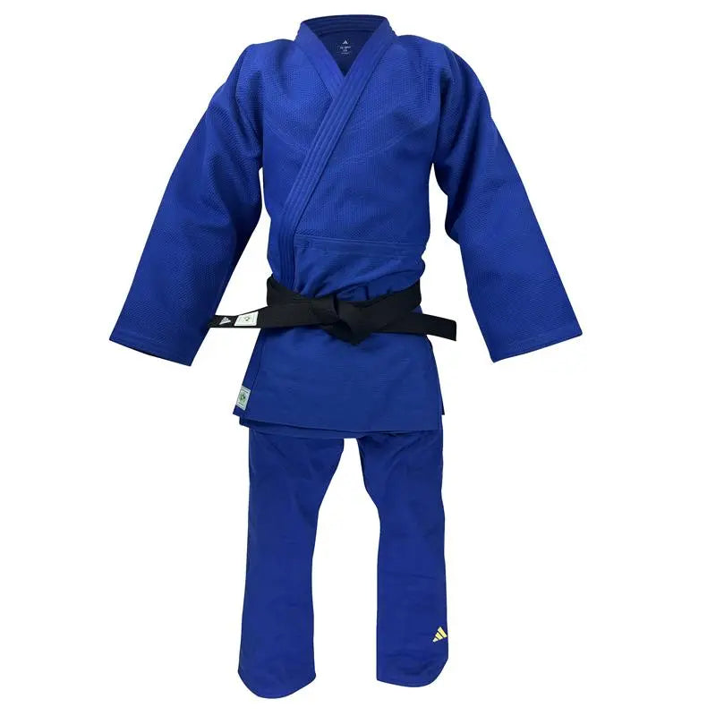 Judopuku - Adidas - Champion III Green Label - Sininen, Slimfit