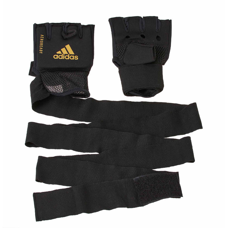 Sisähanskat - Adidas - Quick Wrap Glove - Musta/Kulta