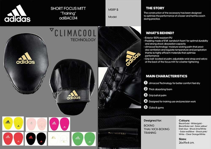 Pistehanskat - Adidas - Focus mits, Musta/Punainen