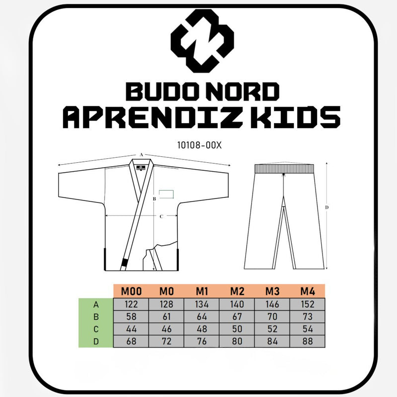 BJJ-Puku - Budo-Nord - Aprendiz - Lasten, Sininen