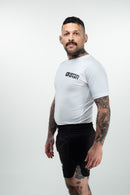 Rash Guard - Nippon Sport - 'Classic' - Lyhythihainen - Valkoinen