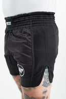 Muay Thai shortsit - Nippon Sport - Musta