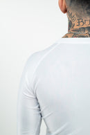 Rash Guard - Nippon Sport - 'Classic' - Pitkähihainen - Valkoinen