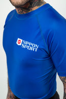 Rash Guard - Nippon Sport - 'Classic' - Lyhythihainen - Sininen