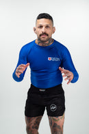 Rash Guard - Nippon Sport - 'Classic' - Pitkähihainen - Sininen