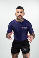 Rash Guard - Nippon Sport - 'Classic' - Lyhythihainen - Purppura