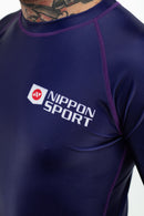Rash Guard - Nippon Sport - 'Classic' - Pitkähihainen - Purppura