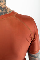 Rash Guard - Nippon Sport - 'Classic' - Lyhythihainen - Ruskea