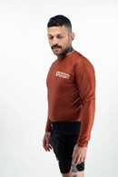 Rash Guard - Nippon Sport - 'Classic' - Pitkähihainen - Ruskea