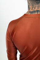 Rash Guard - Nippon Sport - 'Classic' - Pitkähihainen - Ruskea