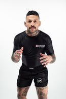 Rash Guard - Nippon Sport - 'Classic' - Lyhythihainen - Musta