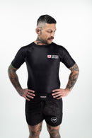 Rash Guard - Nippon Sport - 'Classic' - Lyhythihainen - Musta