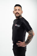 Rash Guard - Nippon Sport - 'Classic' - Lyhythihainen - Musta