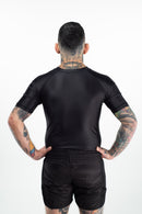 Rash Guard - Nippon Sport - 'Classic' - Lyhythihainen - Musta