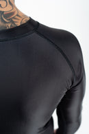 Rash Guard - Nippon Sport - 'Classic' - Pitkähihainen - Musta