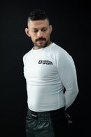 Rash Guard - Nippon Sport - 'Classic' - Pitkähihainen - Valkoinen