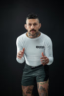 Rash Guard - Nippon Sport - 'Classic' - Pitkähihainen - Valkoinen