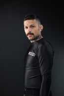 Rash Guard - Nippon Sport - 'Classic' - Pitkähihainen - Musta
