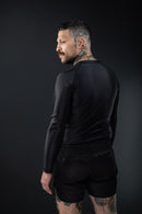 Rash Guard - Nippon Sport - 'Classic' - Pitkähihainen - Musta