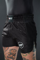 Muay Thai shortsit - Nippon Sport - Musta