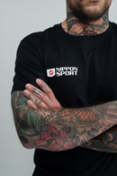T-paita - Nippon Sport - 'Classic' - Musta
