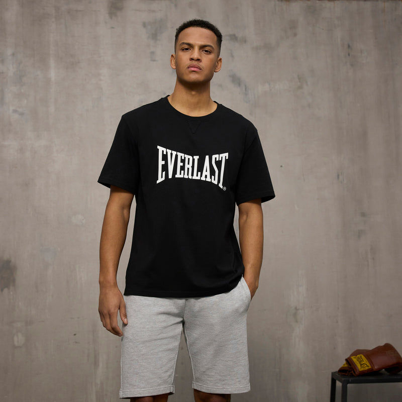 T-Shirt - Everlast - 'Oversized Iconic Maximized Logo Tee' - Black