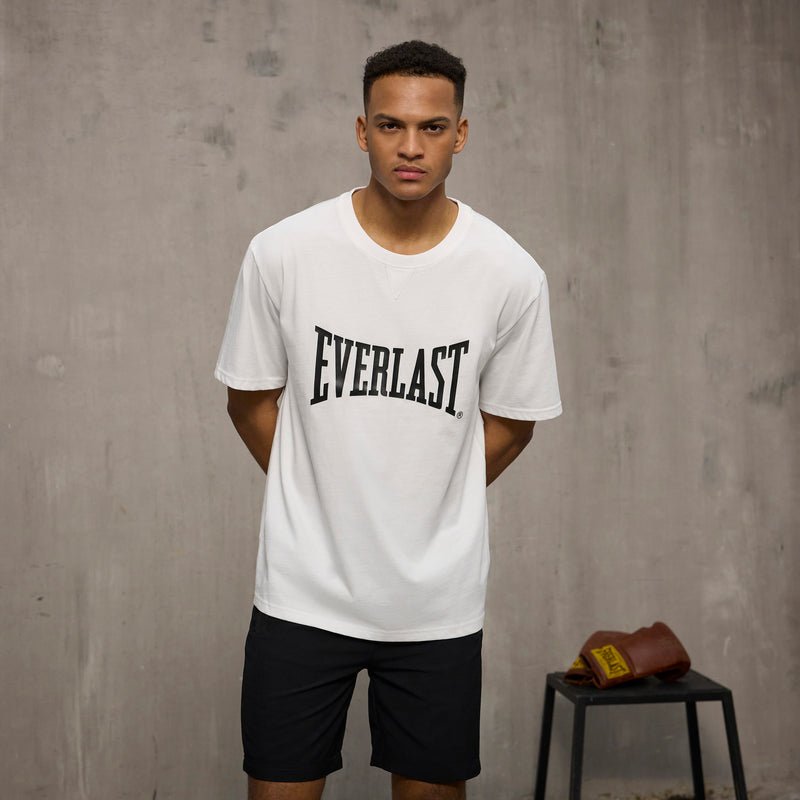 T-Shirt - Everlast - 'Oversized Iconic Maximized Logo Tee' - White